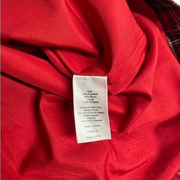Talbots womens plaid Christmas mini skirts size 10 - Picture 5 of 6